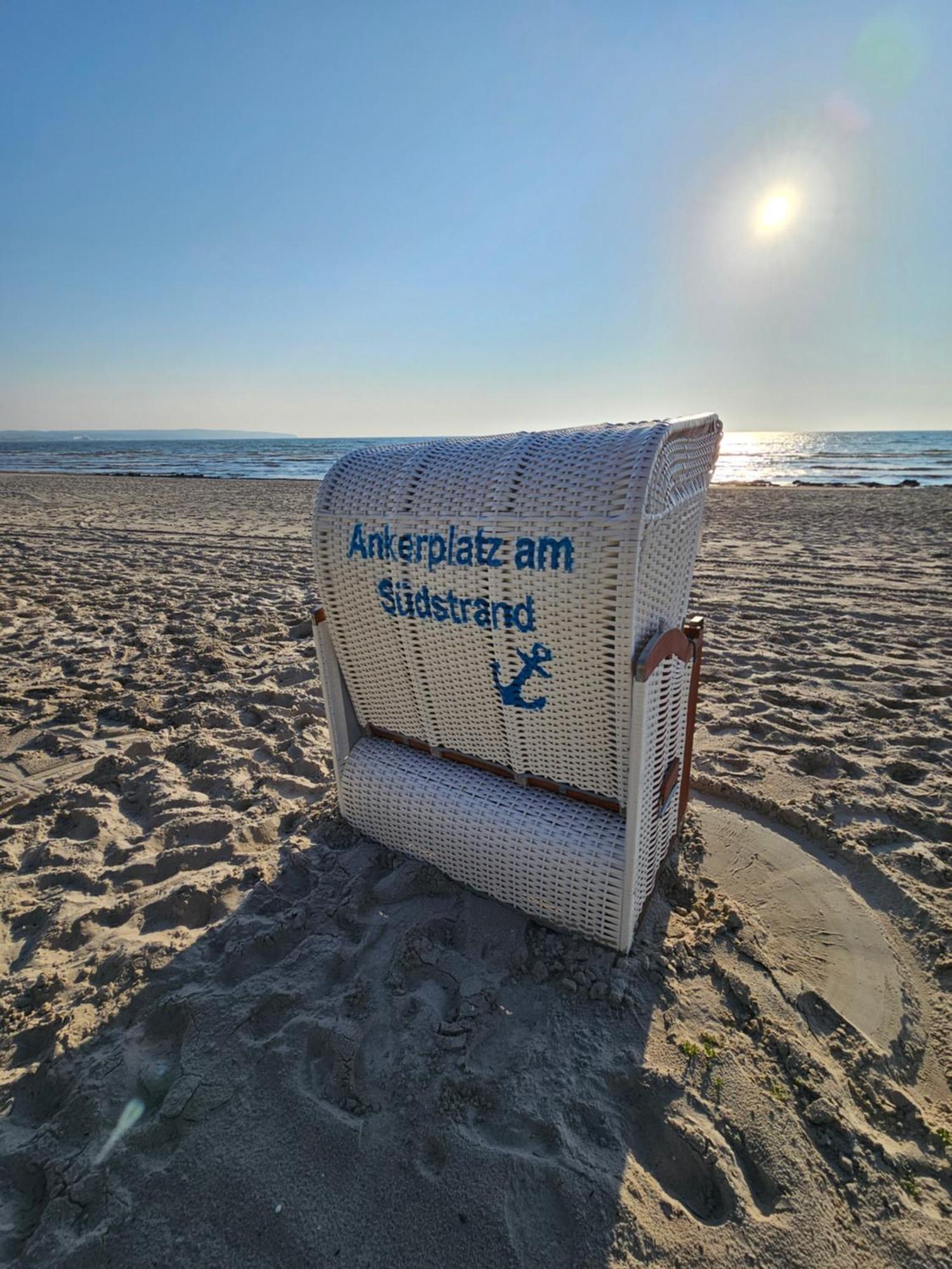 Ankerplatz Am Suedstrand, Fewo Mit 2 Schlafzimmer Und Eigenen Strandkorb Binz Exterior foto